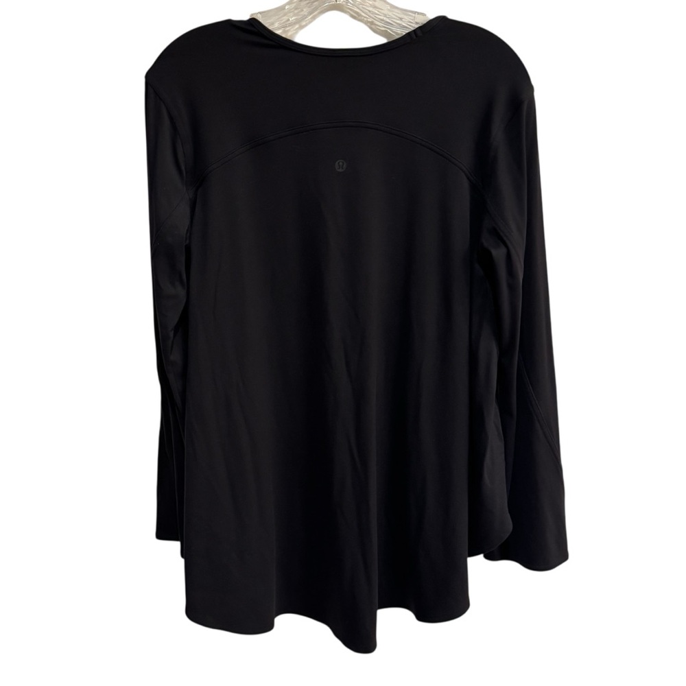 Lululemon Nulu Relaxed Fit Yoga Long Sleeve Black BLK Size 6 - Picture 3 of 6